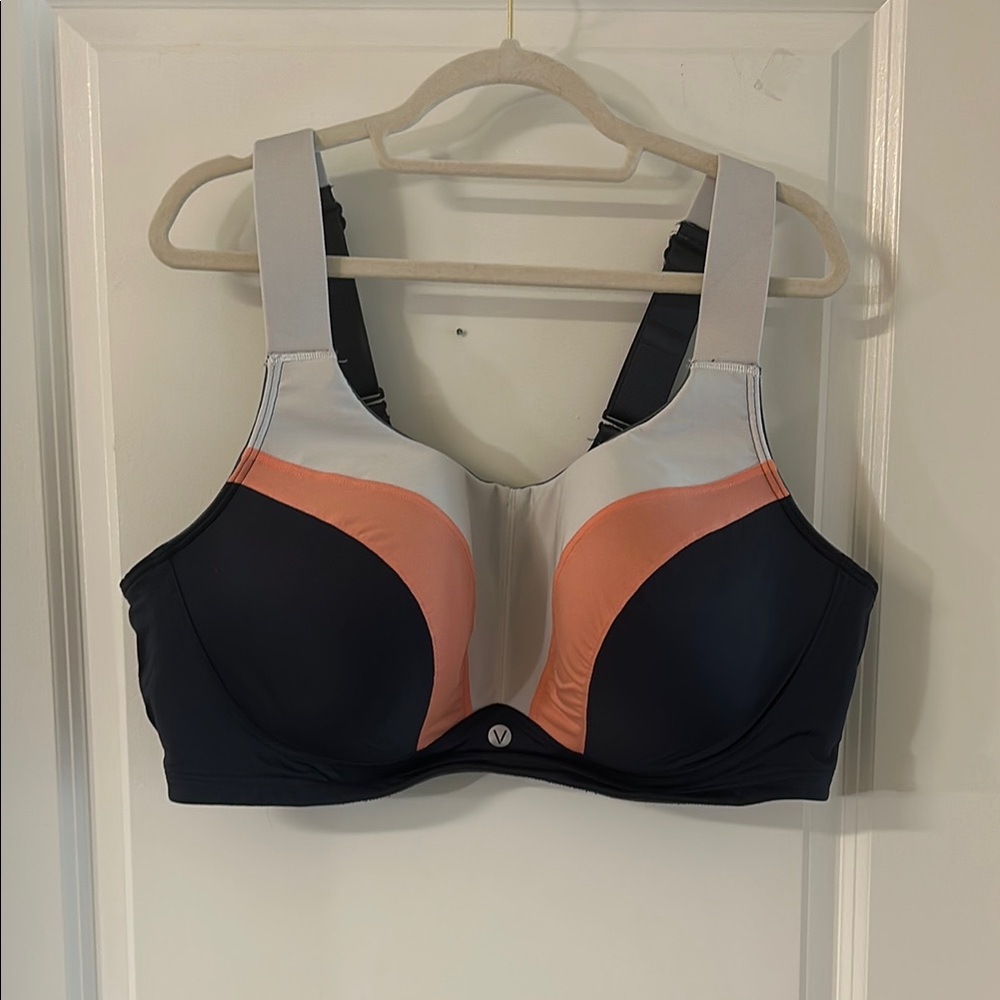 Livi Active Black and Peach Sports Bra